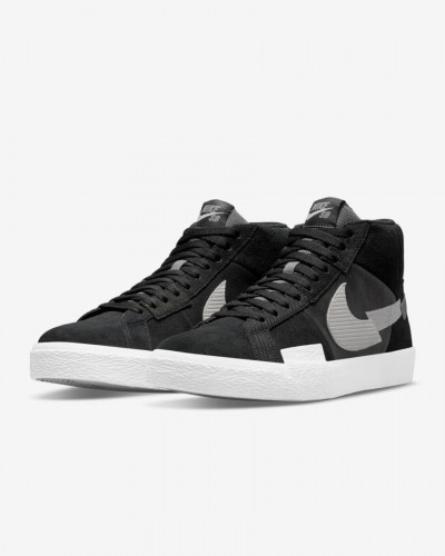 Nike Blazer Mid Prem Shoes black white